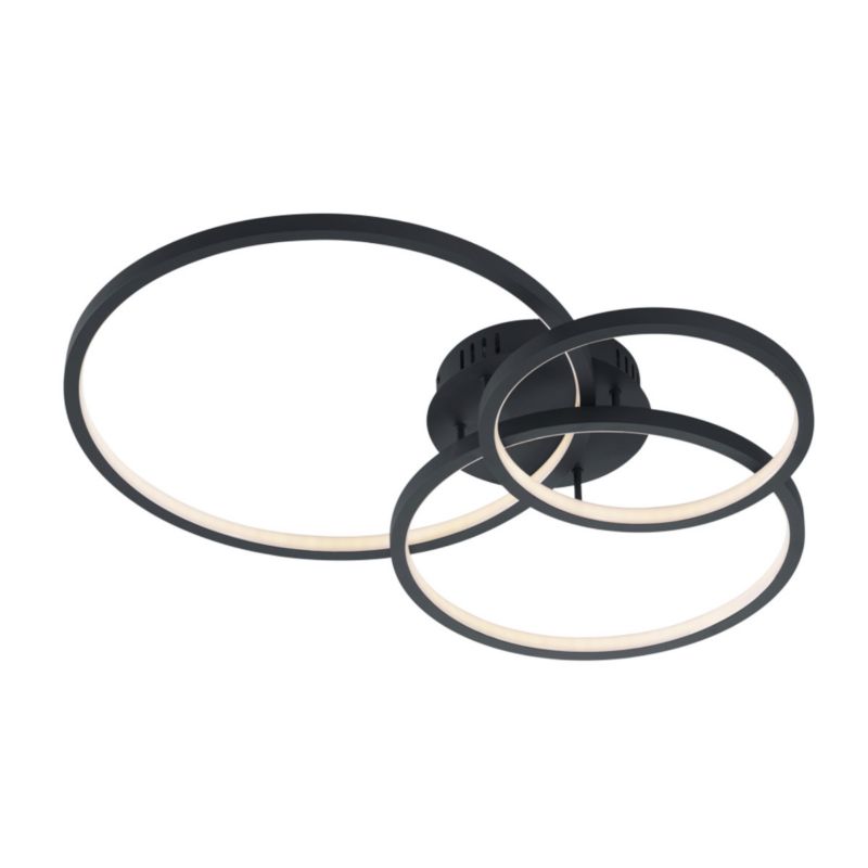 Lampa sufitowa wisząca Trio Aaron 3339 antracytowo-biała nowoczesna wbudowany LED 36W 1 szt.