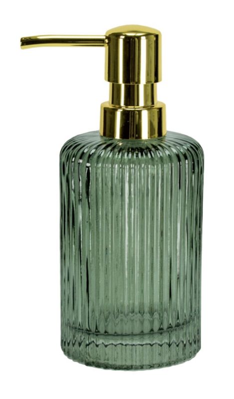 Dozownik do mydła Kleine Wolke antoinette złoty szklany zielony 250 ml 1 szt.