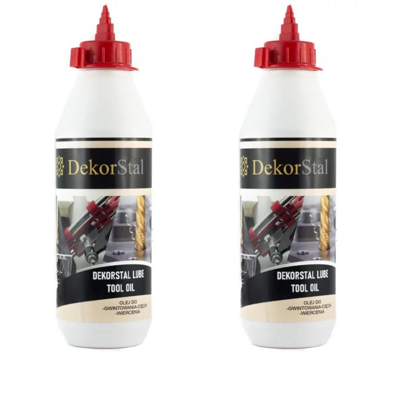 Olej do wiercenia, gwintowania i obróbki skrawaniem DekorStal Lube Tool Oil tuba 500ml zestaw 2szt.