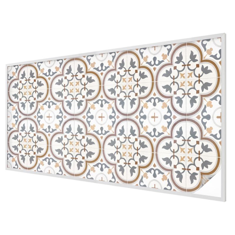 Folia Chroniąca Prywatność Mrożona Wallfluent 200x100 cm Witrażowa Naklejka Na Szybę Klasyczne kaflowe ornamenty 1 rol.