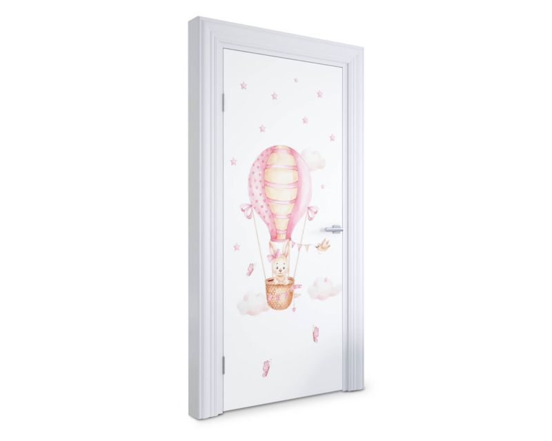 Naklejka na drzwi Wallfluent 95x205 cm Tłum kotów 1 szt.