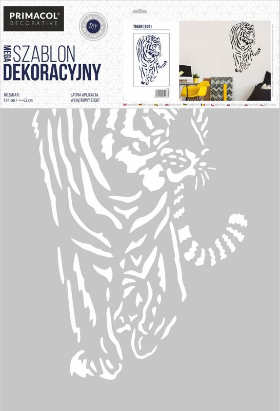 Szablon Primacol Mega Tiger 62 x 91 cm nr 507