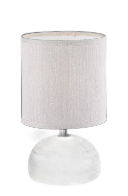 Lampka stołowa RL Luci brązowo-biała 1 x E14 x 40W IP20 wym: 23 x 14 x 14 cm tkanina - 1 szt.