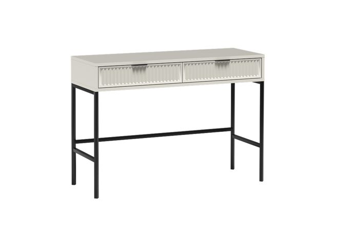 Toaletka Furnidea 110 cm ryflowana kaszmir metalowe nogi LINK 1 szt.