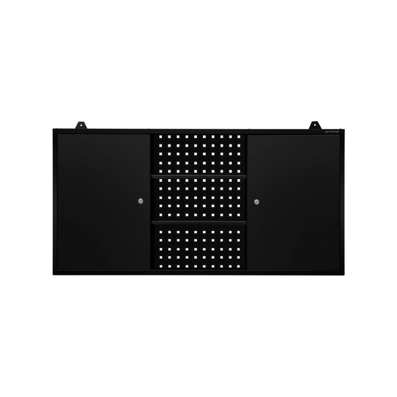 Metalowa szafa warsztatowa wisząca Jan Nowak Ben czarna 1 szt 60x120x20 cm