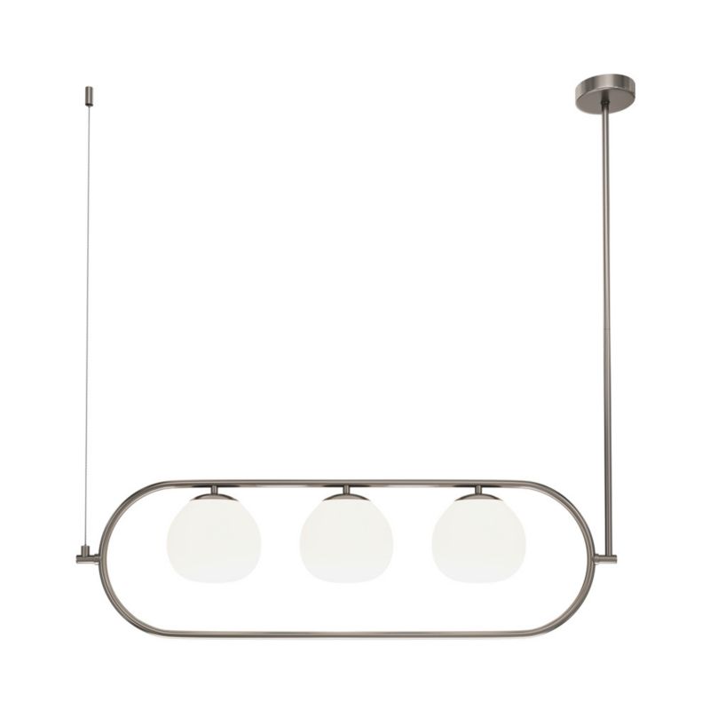 Lampa wisząca Maytoni Erich nikiel-biała wym: 137 x 25,5 x 89 cm 3xE14 x 40W 1 szt.