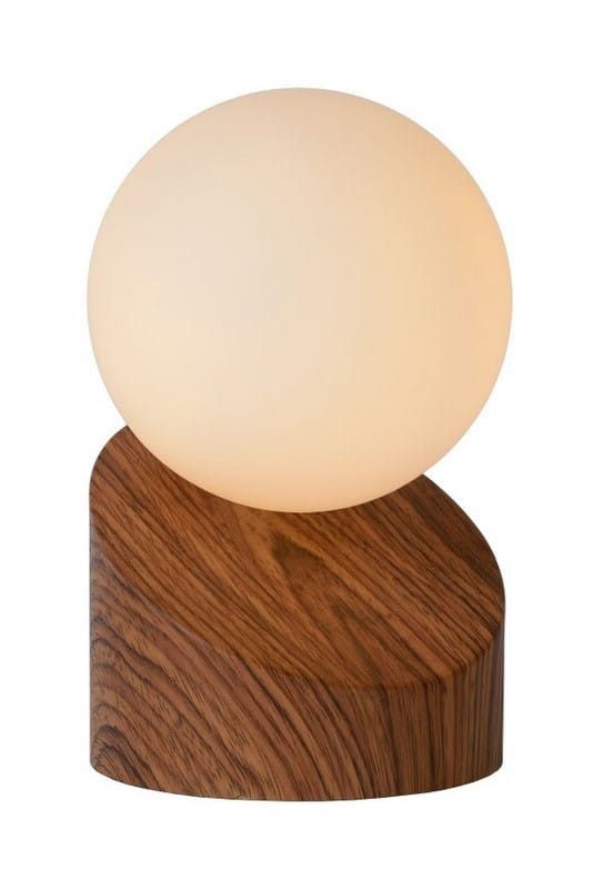 Lampa stołowa Lucide Len brązowo-biała 1 x G9 x 5W IP20 wym: 16 x 10 x 10 cm metal - 1 szt.