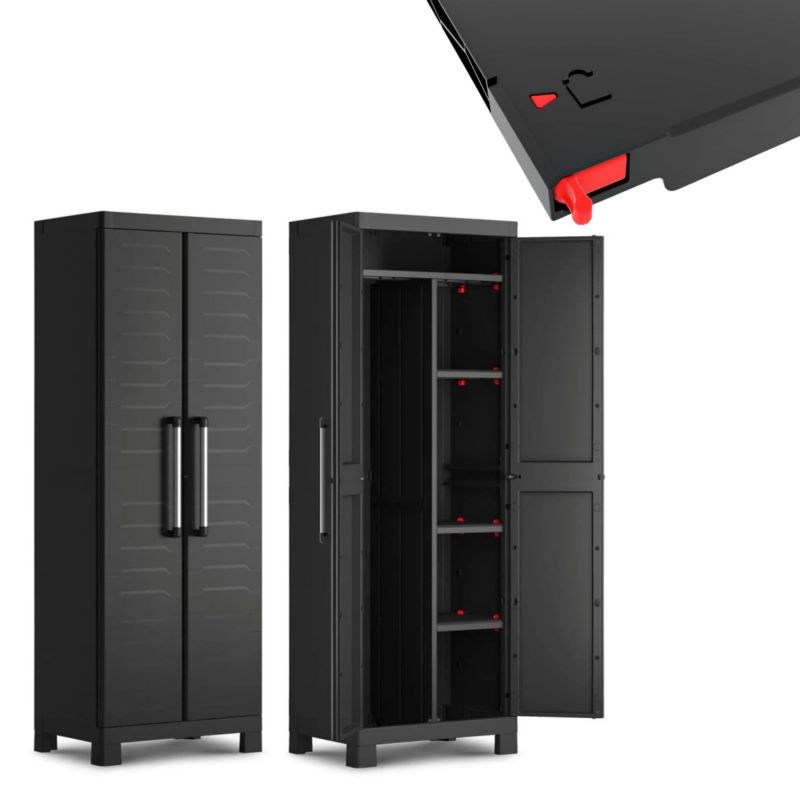 Szafa ogrodowa Armadio Detroit wielofunkcyjna 182x65x45 cm 4 półki 1 szt