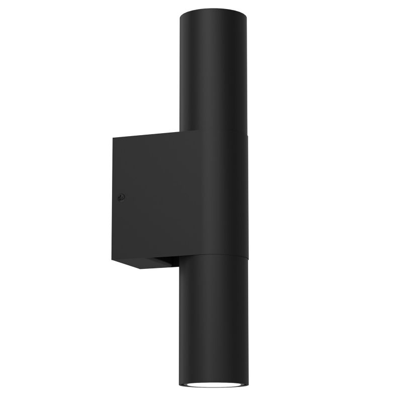 Kinkiet ścienny Luminex Wall czarny mat góra-dół 2 x GU10 x 8W IP20 wym: 30 x 6 x 11 cm - 1 szt.