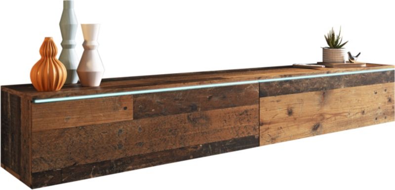 Szafka RTV MINIO go for it DONNA 180 cm oldwood z oświetleniem LED,1 szt.