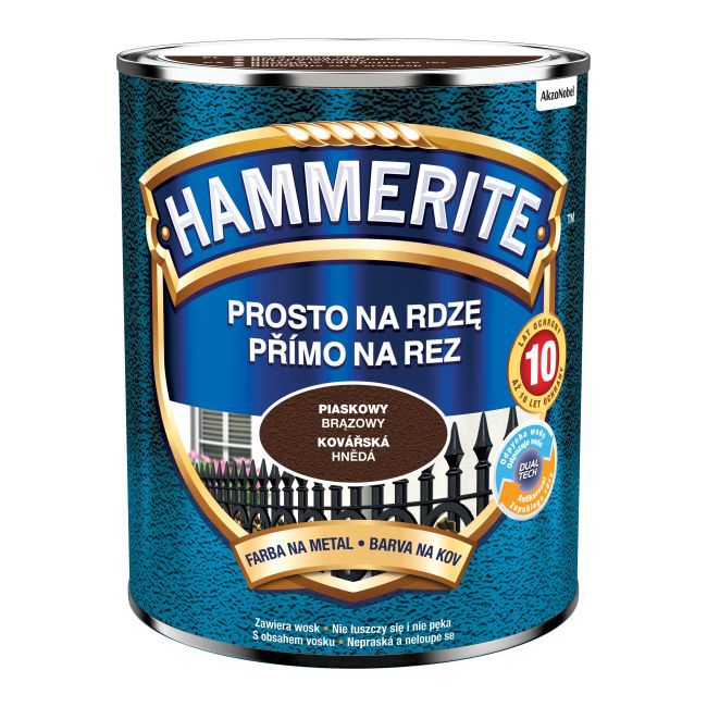 Farba do metalu Hammerite piaskowy brązowy 0,7 l