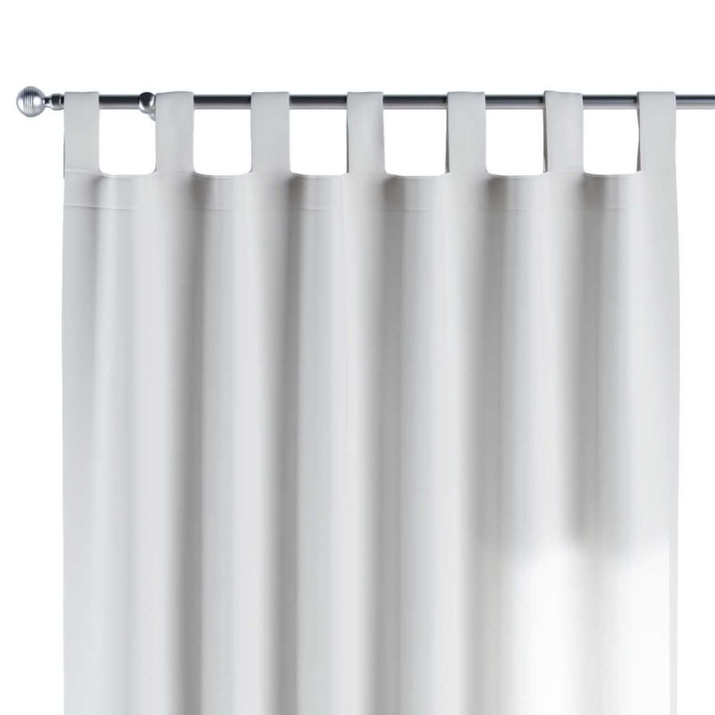 Zasłona na szelkach 1 szt. 130 x 245 cm Dekoria satynowa biel 1 szt.