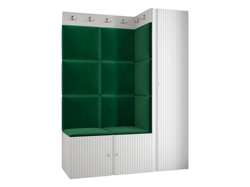 Zestaw MIRJAN 24 Orion Ryfel Slim IX biały + butelkowa zieleń 1 kpl.