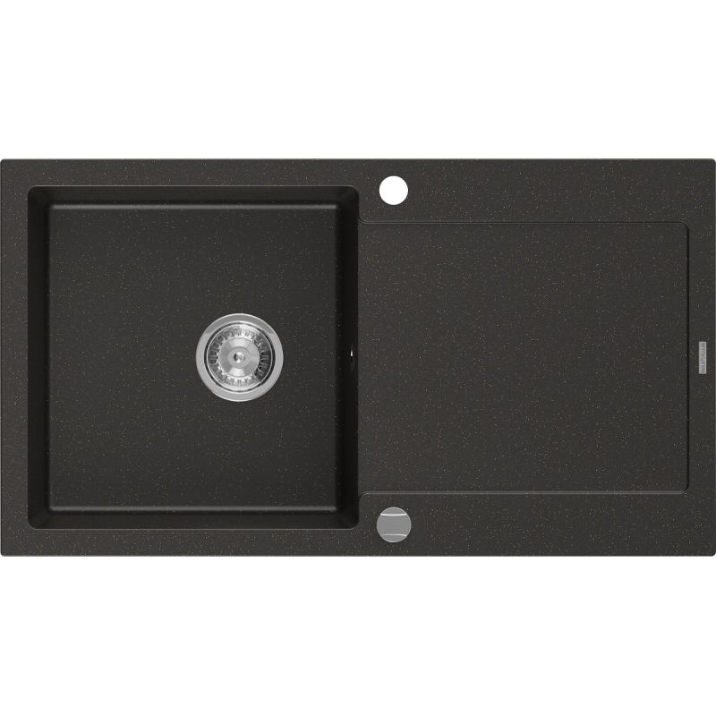 Zlewozmywak wpuszczany Mexen Leo 1-komorowy szary 900x500 mm - 6501901010-71 1 szt.