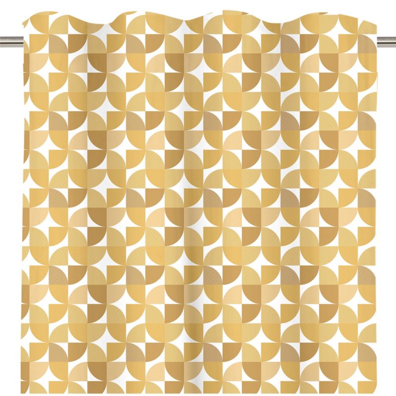 Zasłona GoodHome Peca 140 x 300 cm ciemnobeżowa