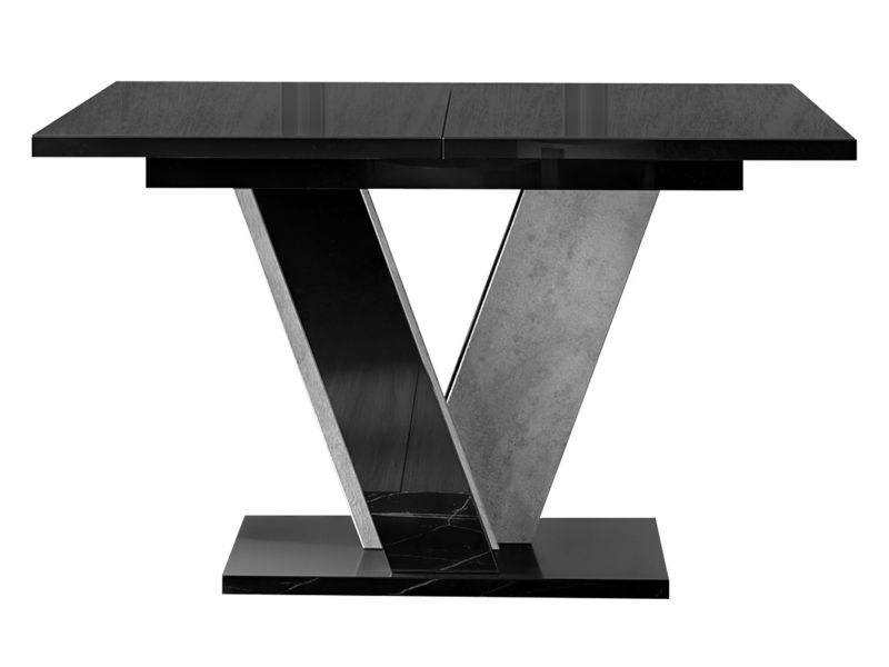 Stół rozkładany MIRJAN 24 Viney czarny połysk / beton 1 szt.