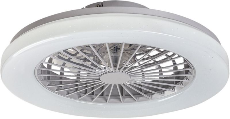 Lampa sufitowa Rabalux z wentylatorem, gwiezdny efekt, 48W, z pilotem, Dalfon, biały, 1 szt.