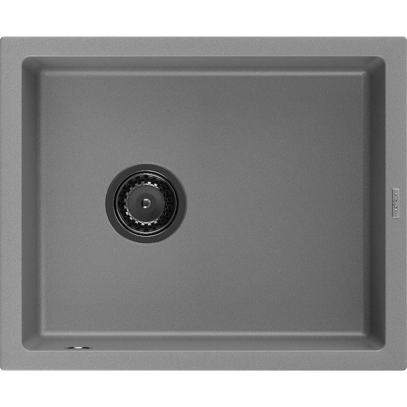 Zlewozmywak granitowy Mexen Tomas 2-komorowy czarno-srebrny 800x500 mm - 6516802000-73-G 1 szt.