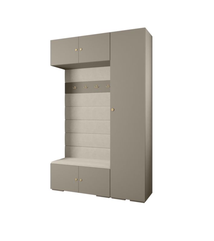 Garderoba do przedpokoju Abiks INOVA 2 Z19 kaszmir+złoty+manila02 1 szt.