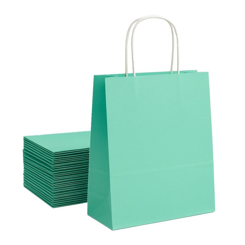 Pakiet - Torba papierowa Neopak na prezent 240x100x320 PASTEL. ZIEL. 10 szt.