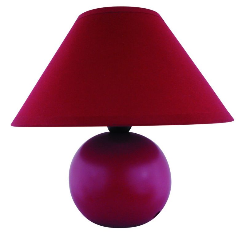 Lampa stołowa Rabalux Ariel czereśnia 1 x E14 x 40W IP20 wym: 19 x 20 x 20 cm ceramika - 1 szt.