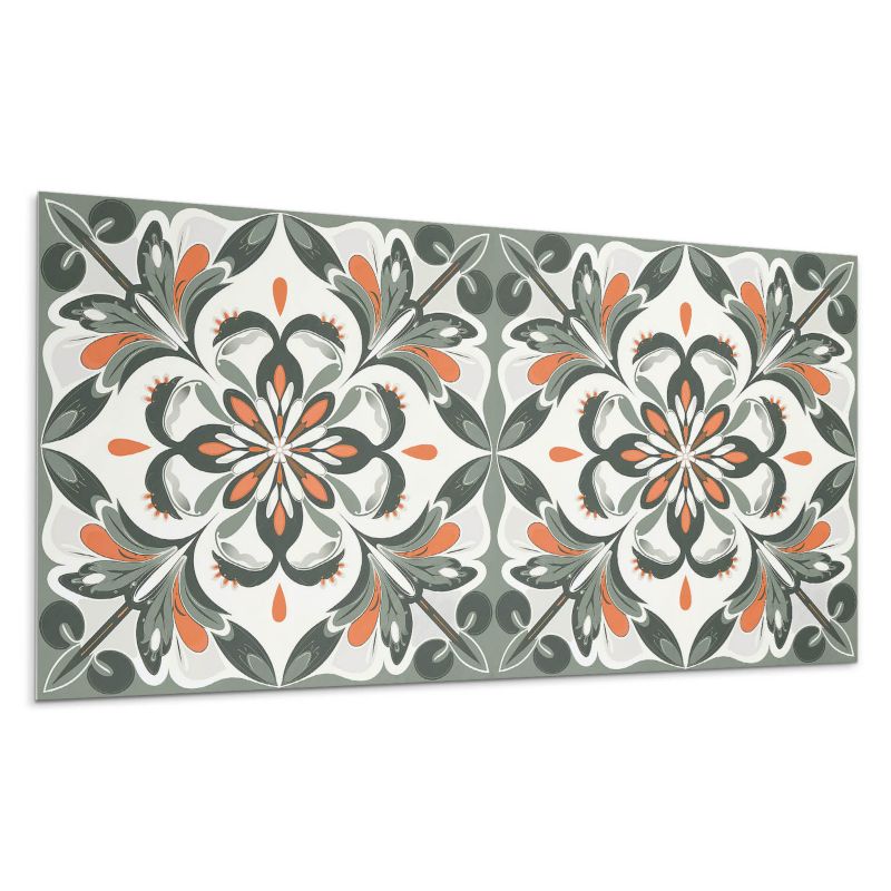 Kafelki samoprzylepne Wallfluent 40x20 cm Florystyczny design z liściastymi akcentami 10 szt.