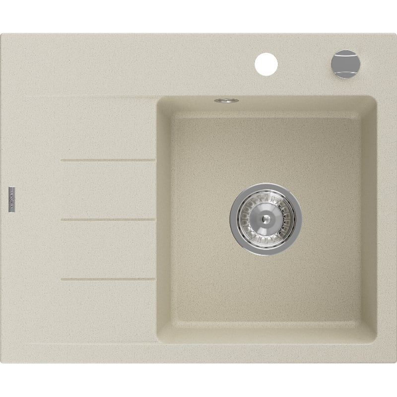 Zlewozmywak wpuszczany Mexen Ben 1-komorowy beżowy 600x500 mm - 6522605000-69-B 1 szt.