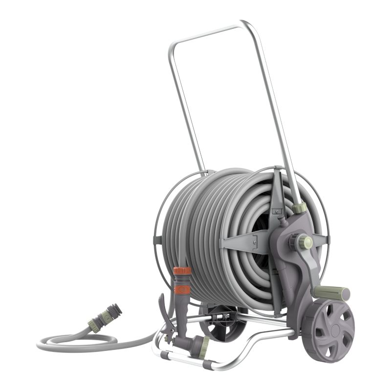 Wózek metalowy GoodHome z pistoletem i złączem śr. 12,5 mm 40 m