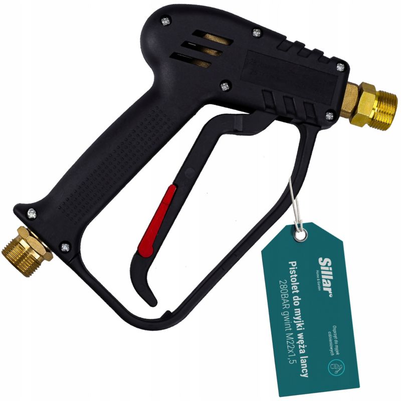 Pistolet, Sillar, do myjek ciśnieniowych, zamiennik do Karcher HD HDS gwint M22, 280BAR, 1szt