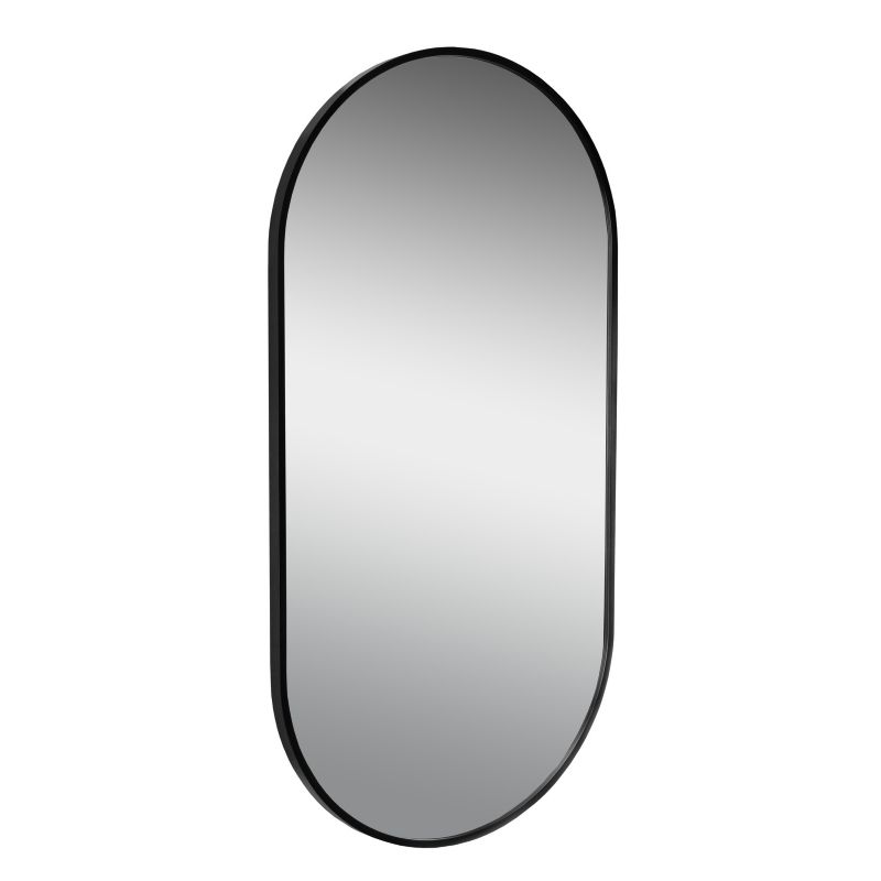 Lustro łazienkowe BD art 50x100 owalne w czarnej ramie 1 szt.