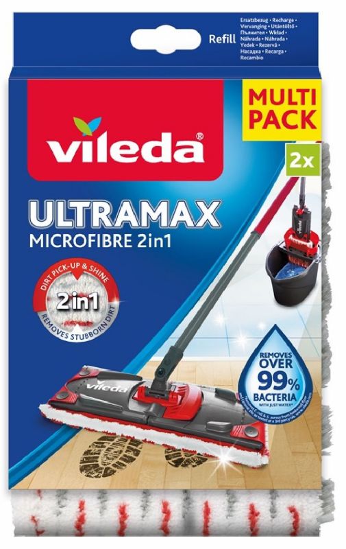 Wkład do mopa Vileda Ultramax Mikrofibra 2w1, pasuje do Ultramax Turbo, 1 szt.