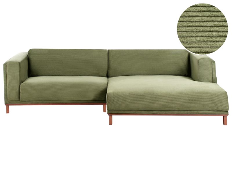 Narożnik Veng Sztruks Zielony dla 4 osób 1 szt.