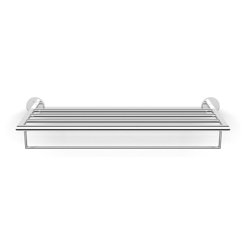 Wieszak na ręcznik z półką Oltens Gulfoss chrom 60 cm mosiądz, montaż przykręcany 1 szt.