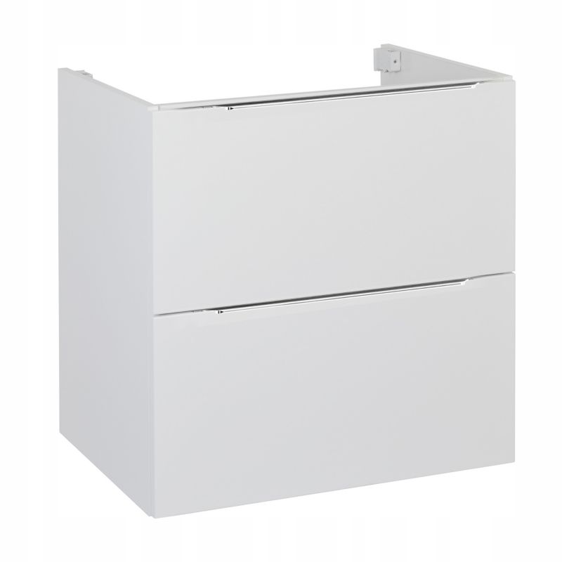 Szafka Łazienkowa Stamar Wisząca 600x460mm pod Umywalkę Biała MDF Połysk Szuflady 1 szt