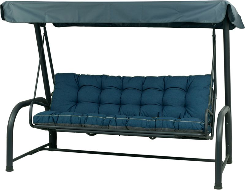 Poduszka poduszki na huśtawkę ogrodową AMPO 175 cm niebieski 1 szt.