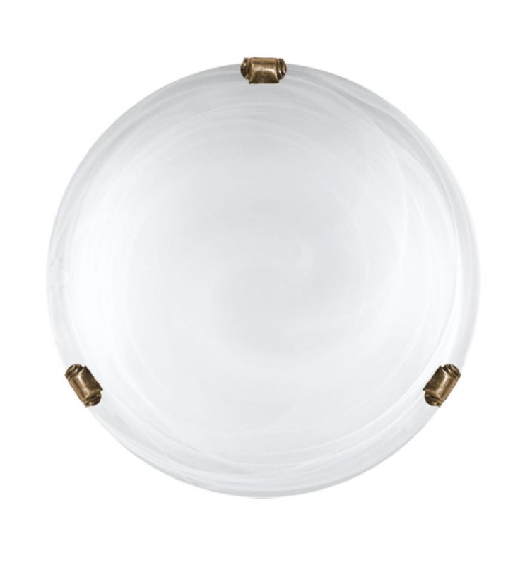 Plafon sufitowy Lampex Duna miedź-biały 1 x E27 x IP20 wym: 8 x 30 x 30 cm - 1 szt.