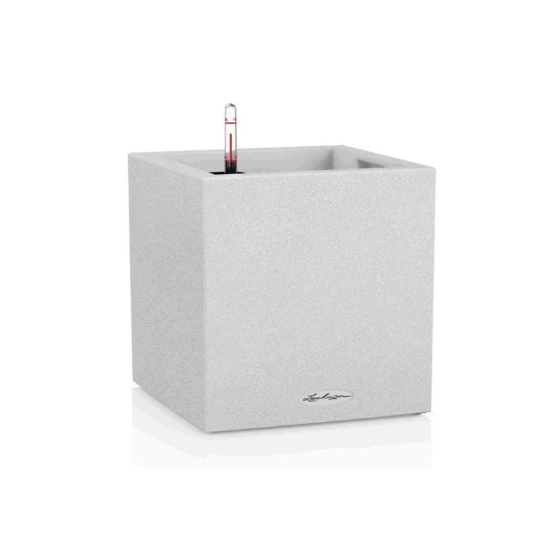 Doniczka Lechuza Do Domu Ogrodu CANTO Kostka 40 Biała 1 szt