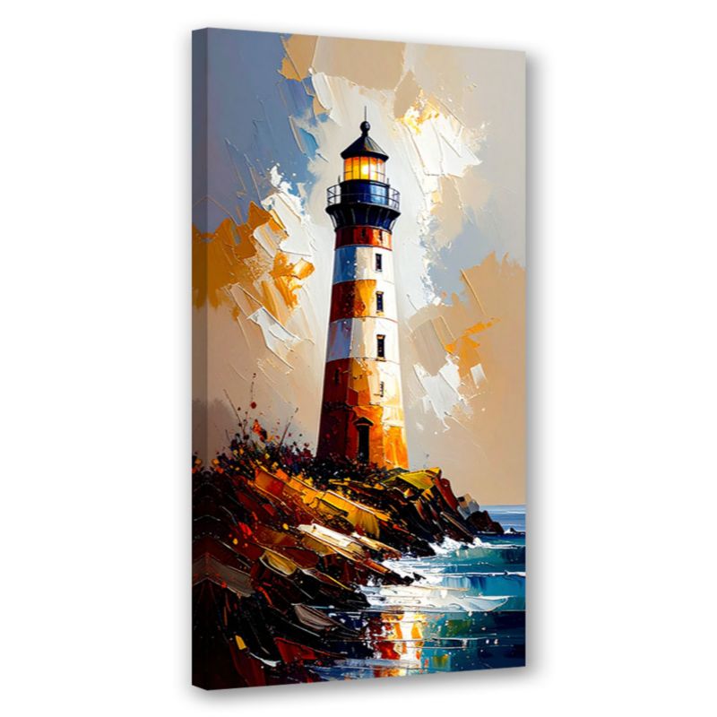 Obraz nowoczesny do salonu biura Feeby Latarnia morska Natura 40x80cm 1szt