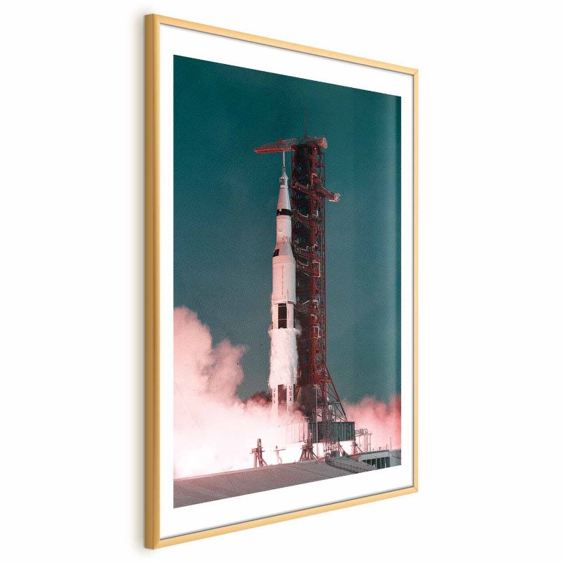 Plakat Artgeist Wielki start 21x30 cm z ramą złotą z marginesem 1 szt