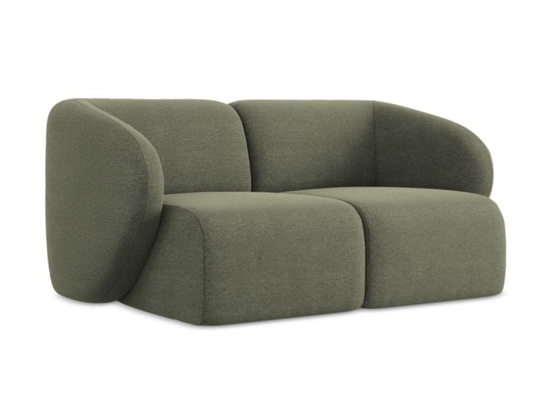Modułowa sofa 2-osobowa LaMiaSofa CERVO z tkaniny bouclé 174x94 cm oliwkowy 1 szt.