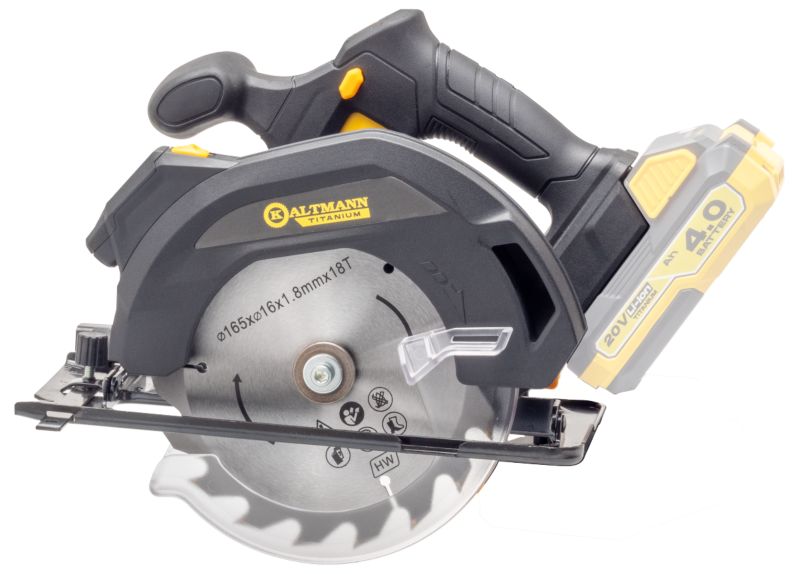 Pilarka Tarczowa Akumulatorowa Kaltmann Titanium KTI-PTA20V 20V 4300 obr/min Wskaźnik laserowy ( samo urządzenie) 1 szt.