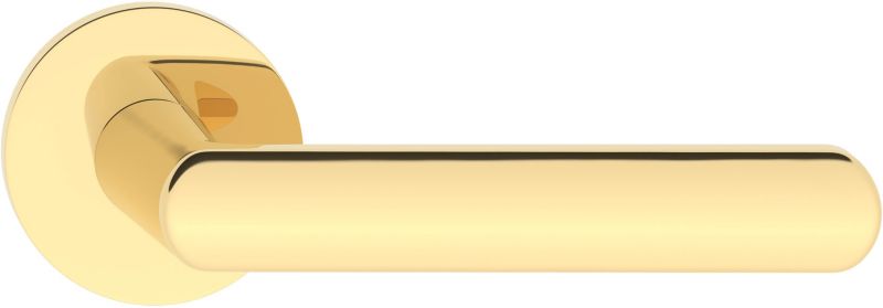 Klamka drzwiowa Metalbud Splash okrągły szyld złota