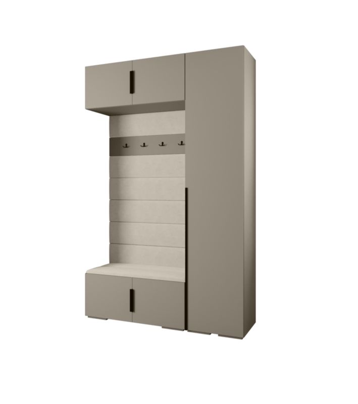 Garderoba do przedpokoju Abiks INOVA 1 Z19 kaszmir+czarny+manila02 1szt.