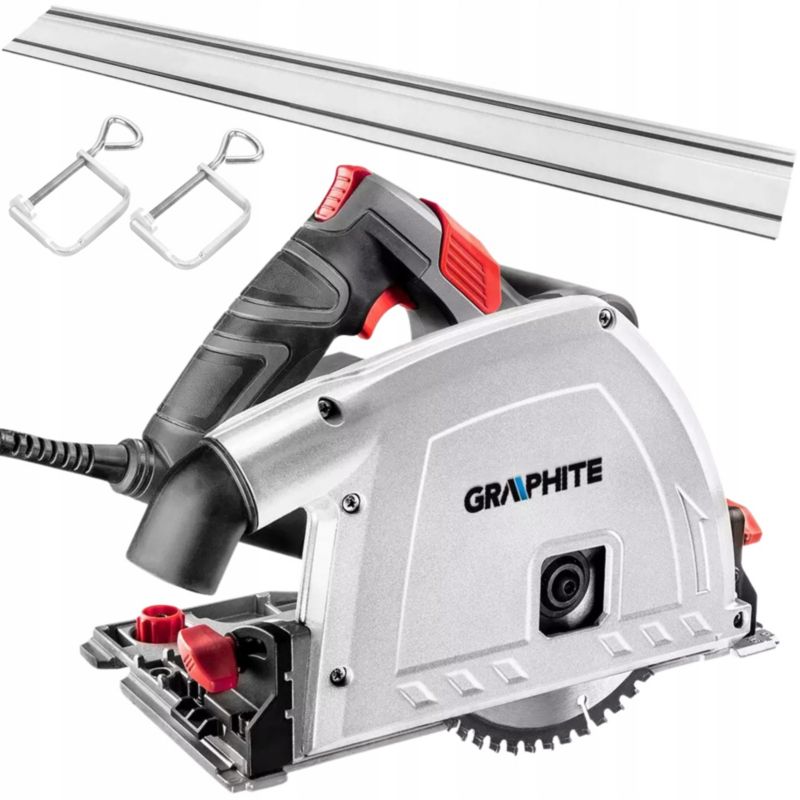 Pilarko-zagłębiarka z szyną 1400mm i zaciskami GRAPHITE 1200W 165mm 1 kpl