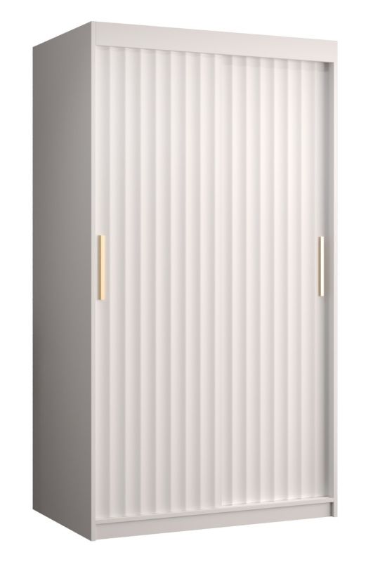 Szafa przesuwna Abiks RIFLO WAVE 1 100 biały mat + biały mat 1 szt.