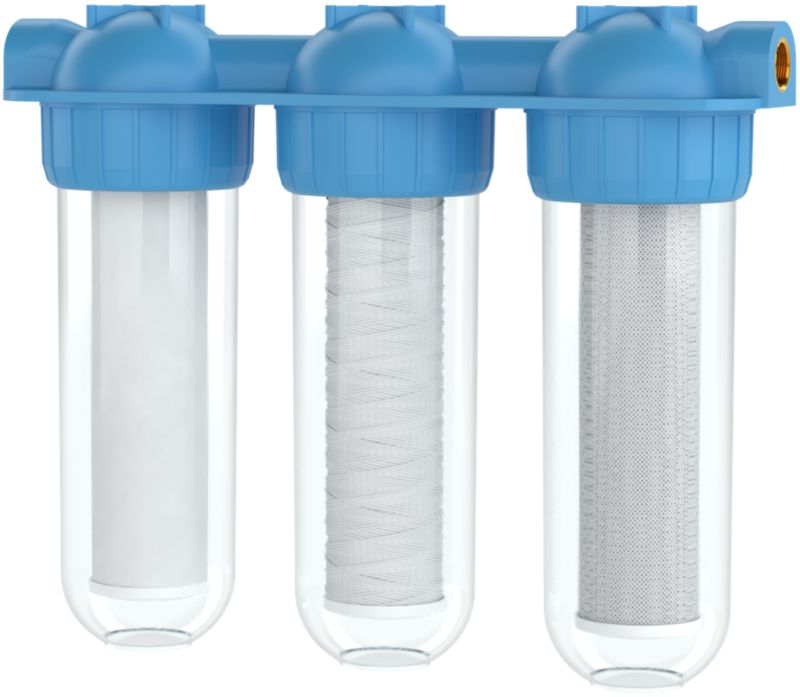 Filtr wody, Wessper, 3 stopniowy, wstępny, narurowy, do gwintów 3/4 cali, 1szt