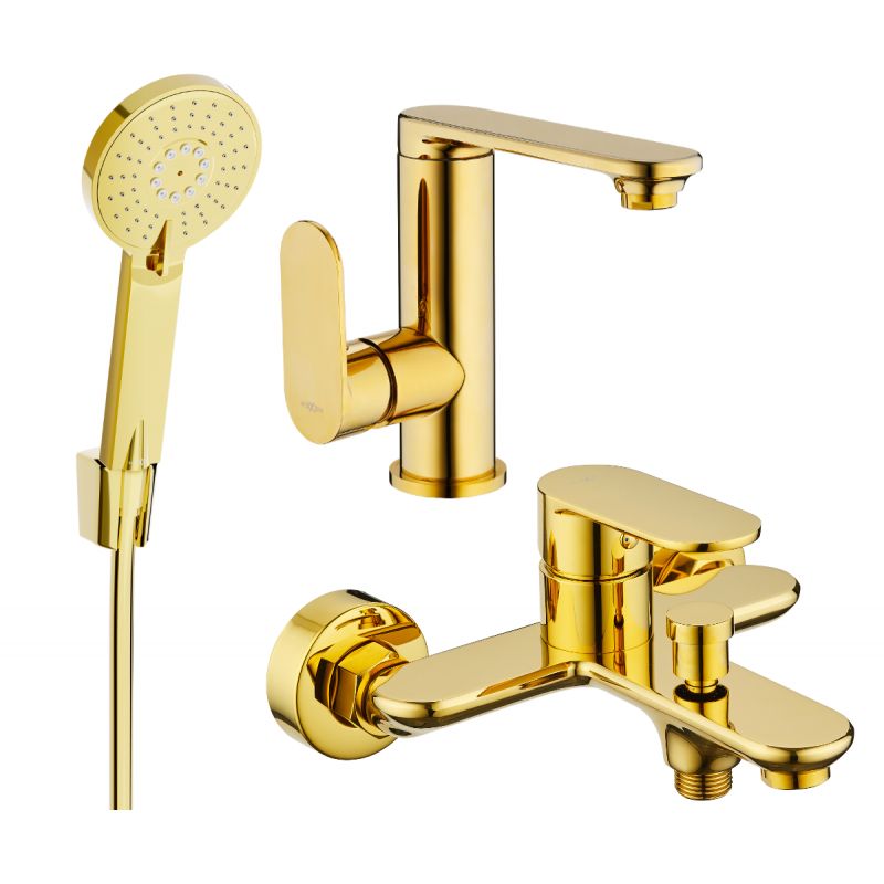 Zestaw wannowy Mexen Milo złoty 1 szt.