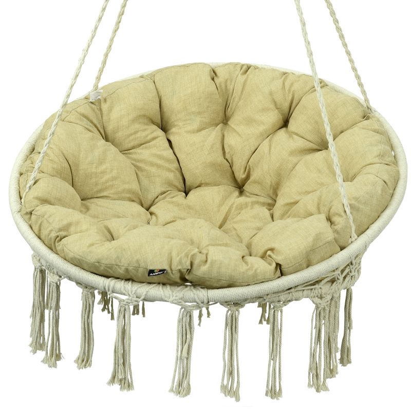 Poduszka na huśtawkę bocianie gniazdo AMPO beżowy 110 cm 1 szt.