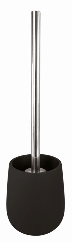 Szczotka toaletowa Kleine Wolke Drip czarny mat, powierzchnia soft touch, stojąca, 1 szt.
