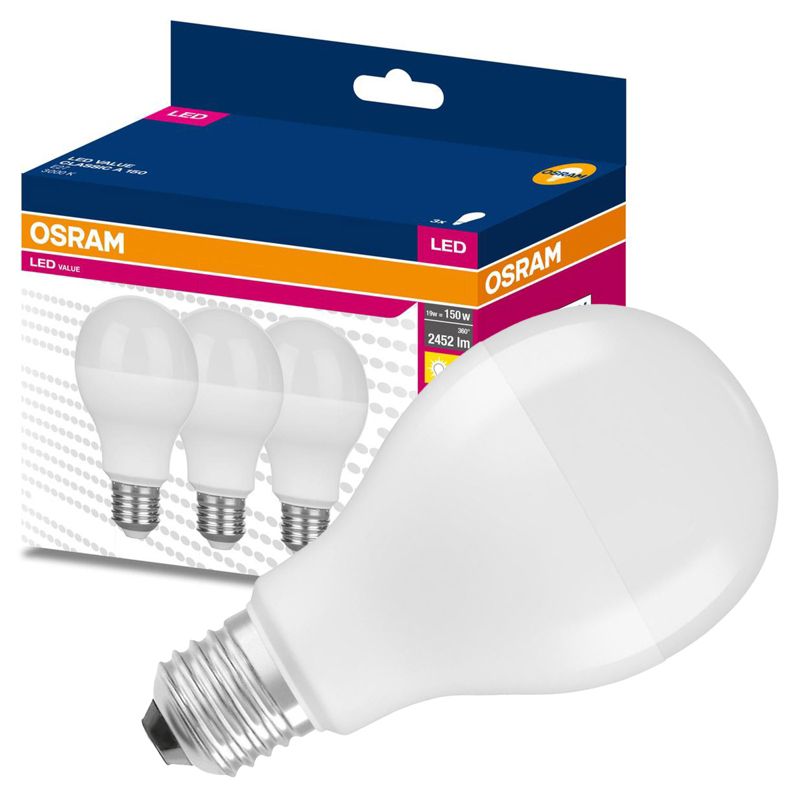 Żarówka LED Osram E27 A68 19W 2451lm 3000K 200st 3 szt.
